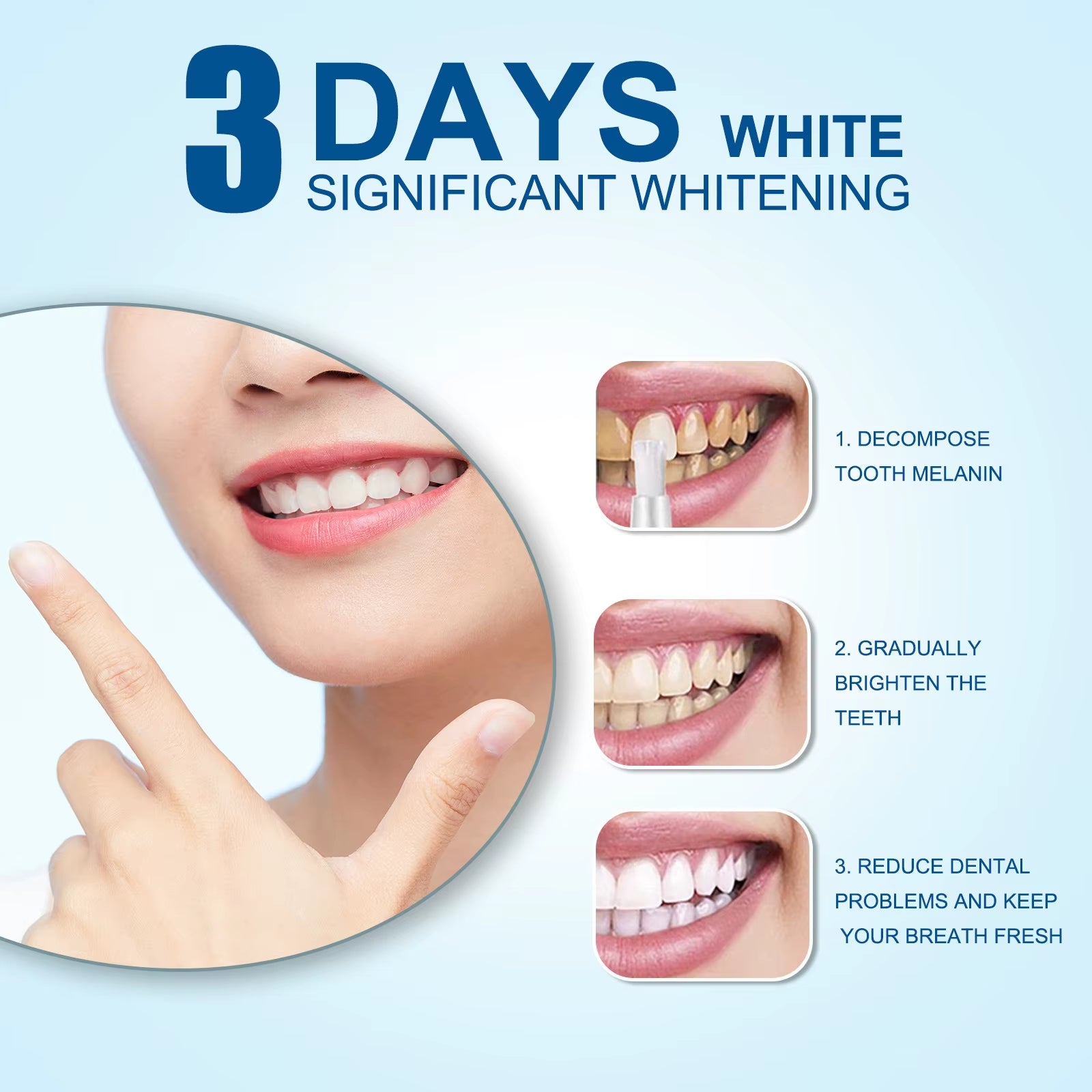 Teeth Whitening Pen Serum Oral Care Tooth Whitener Painless Gum Therapy No Sensitivity Instant Stain Remover Teeth Bleaching Gel